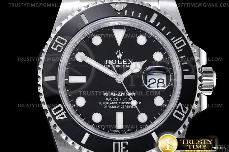 0327 ROLSUB0282 – Submariner 116610LN 904L SS SS Blk V2S ZZF SA Durable 1037